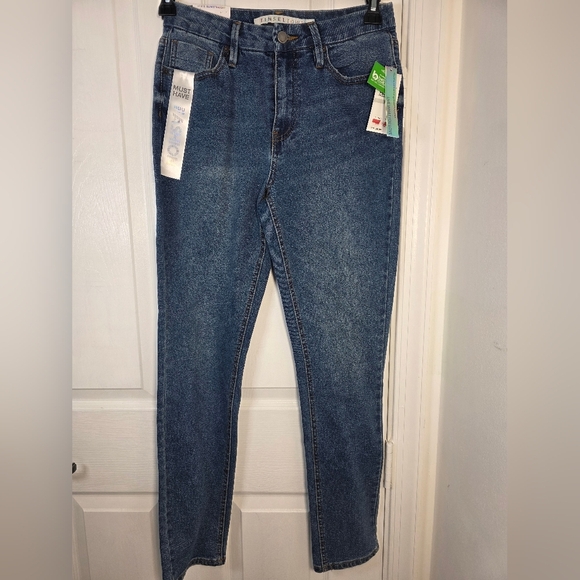 Tinsetown HiRise Slimstraight Blue Jeans Size 1 NWT Retails $42 - Picture 4 of 9